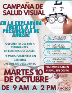 10 de Octubre Campaña de salud visual